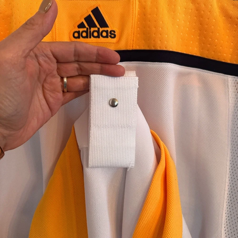 adidas White & Gold Locker Access Jersey